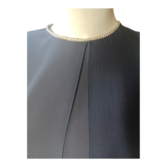 Vintage Linda Allard Ellen Tracy elegant silk dress 4 - Picture 4 of 6